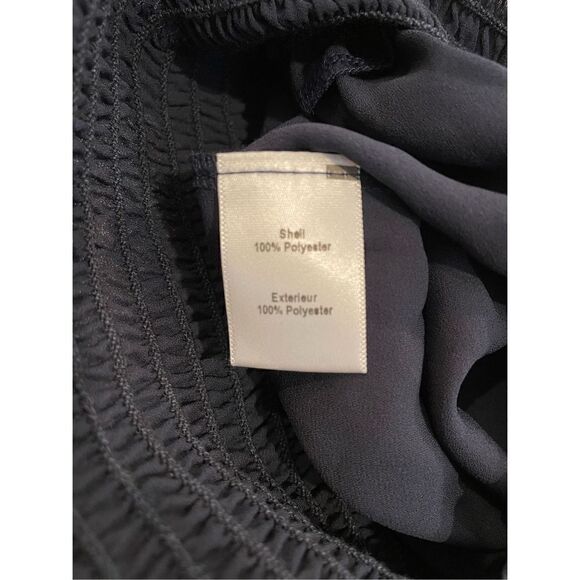 NWT Likely Sloane Top Navy Blue Size XS Tiered Sleeve Cropped - Picture 7 of 7